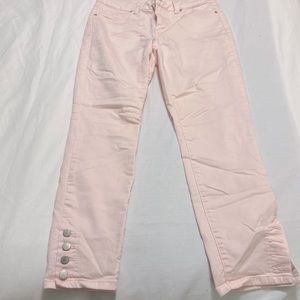 Pink ankle cut jeans